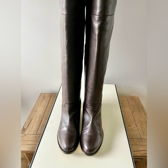 Leon Max Gorden Tall Riding Boot. Chocolate Brown. - Picture 1 of 10